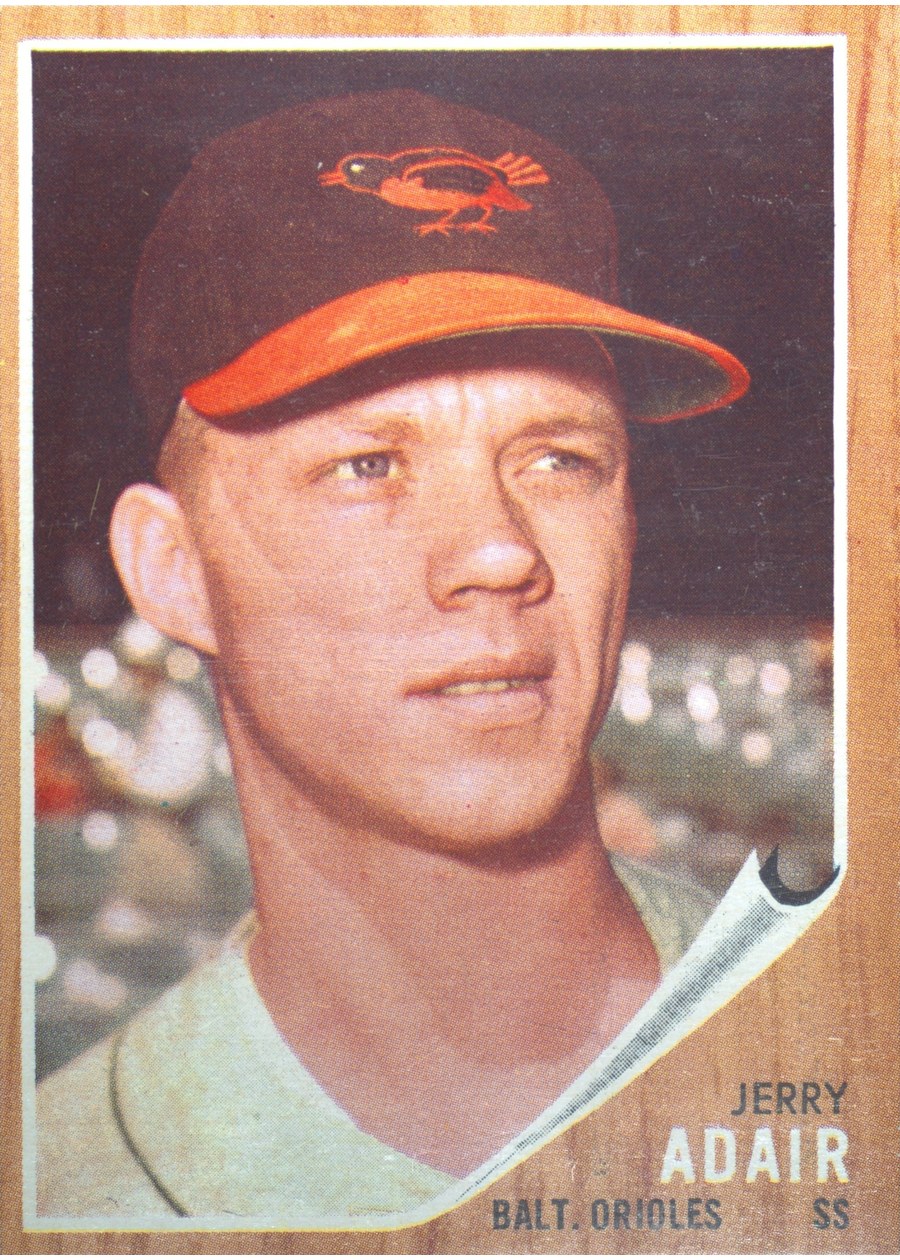 1962 Topps #449 Jerry Adair, Baltimore Orioles
