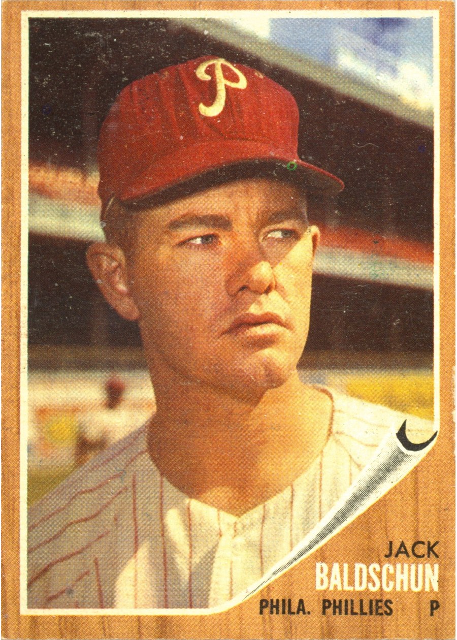 1962 Topps #46 Jack Baldschun, Philadelphia Phillies