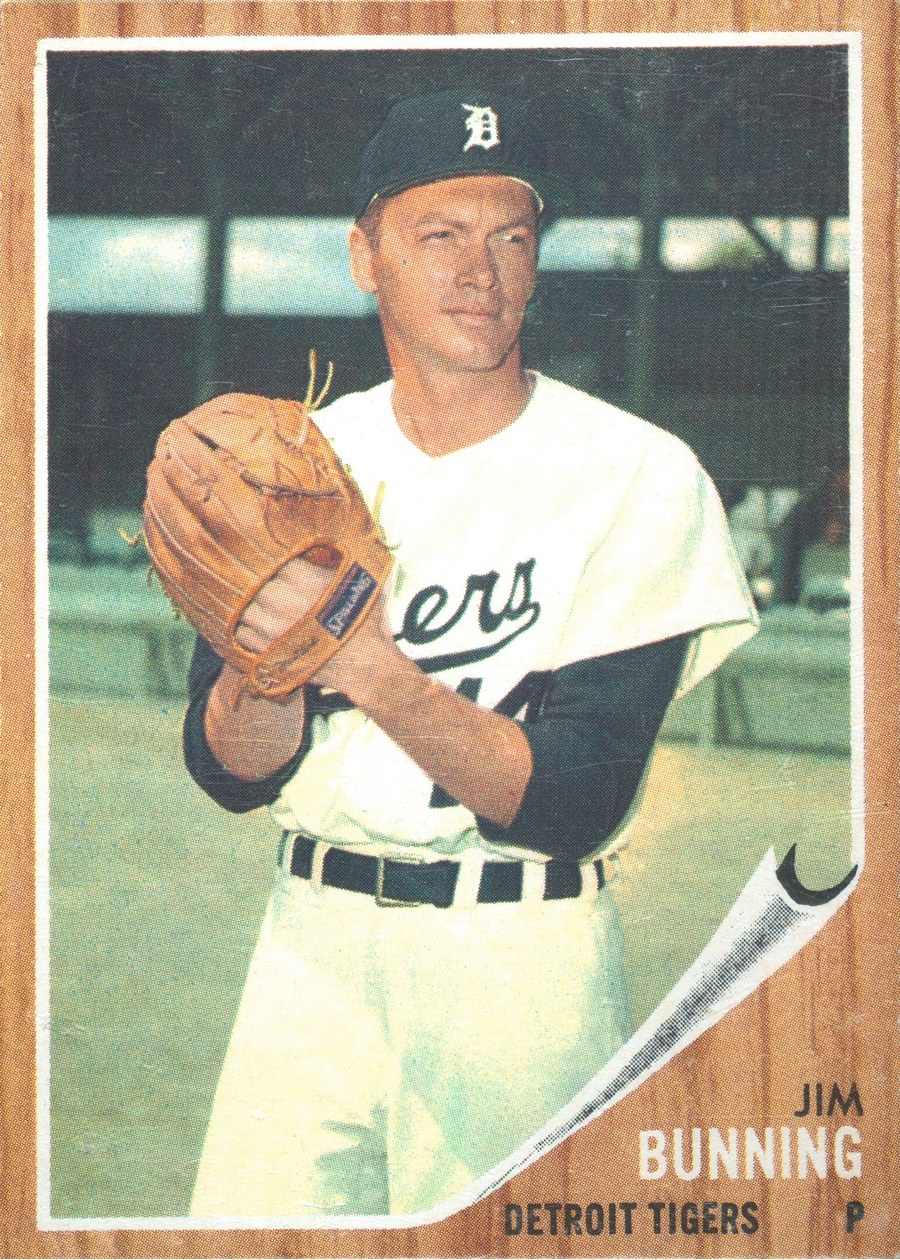 1962 Topps #460 Jim Bunning, Detroit Tigers