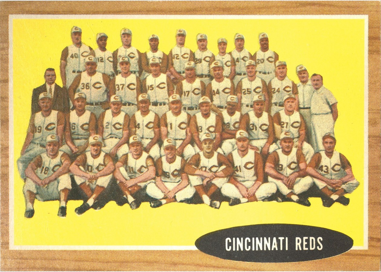 1962 Topps #465 Cincinnati Reds Team