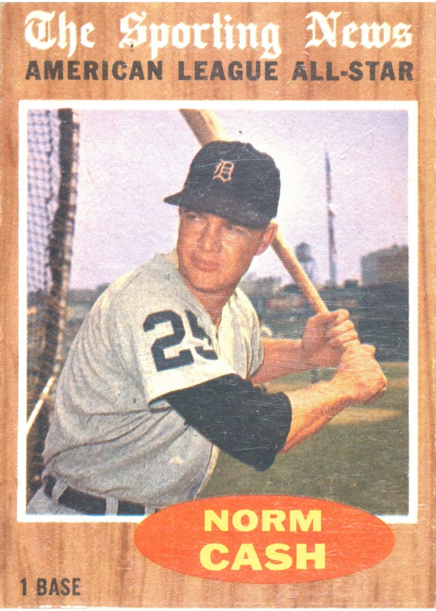 1962 Topps #466 Norm Cash, Detroit Tigers