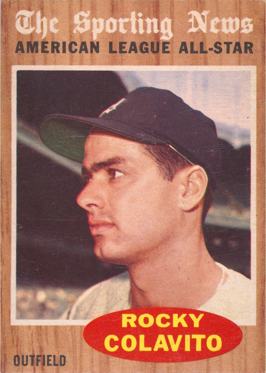 1962 Topps #472 Rocky Colavito, Detroit Tigers