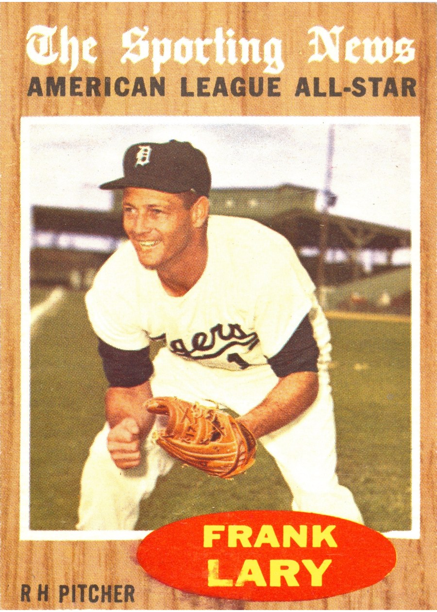1962 Topps #474 Frank Lary, Detroit Tigers