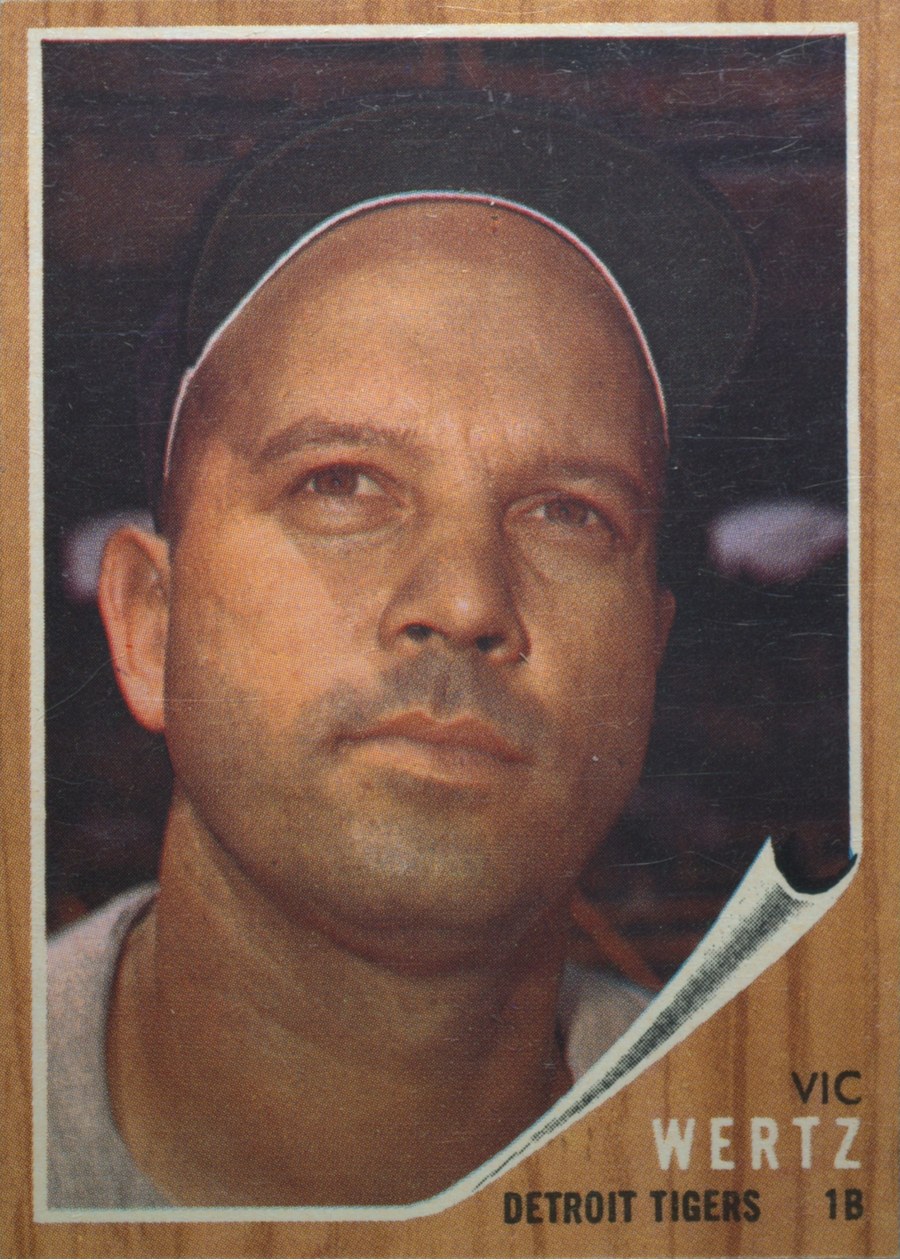 1962 Topps #481 Vic Wertz, Detroit Tigers