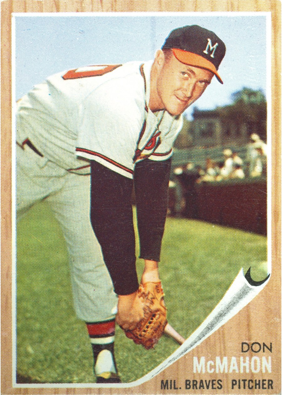 1962 Topps #483 Don McMahon, Milwaukee Braves