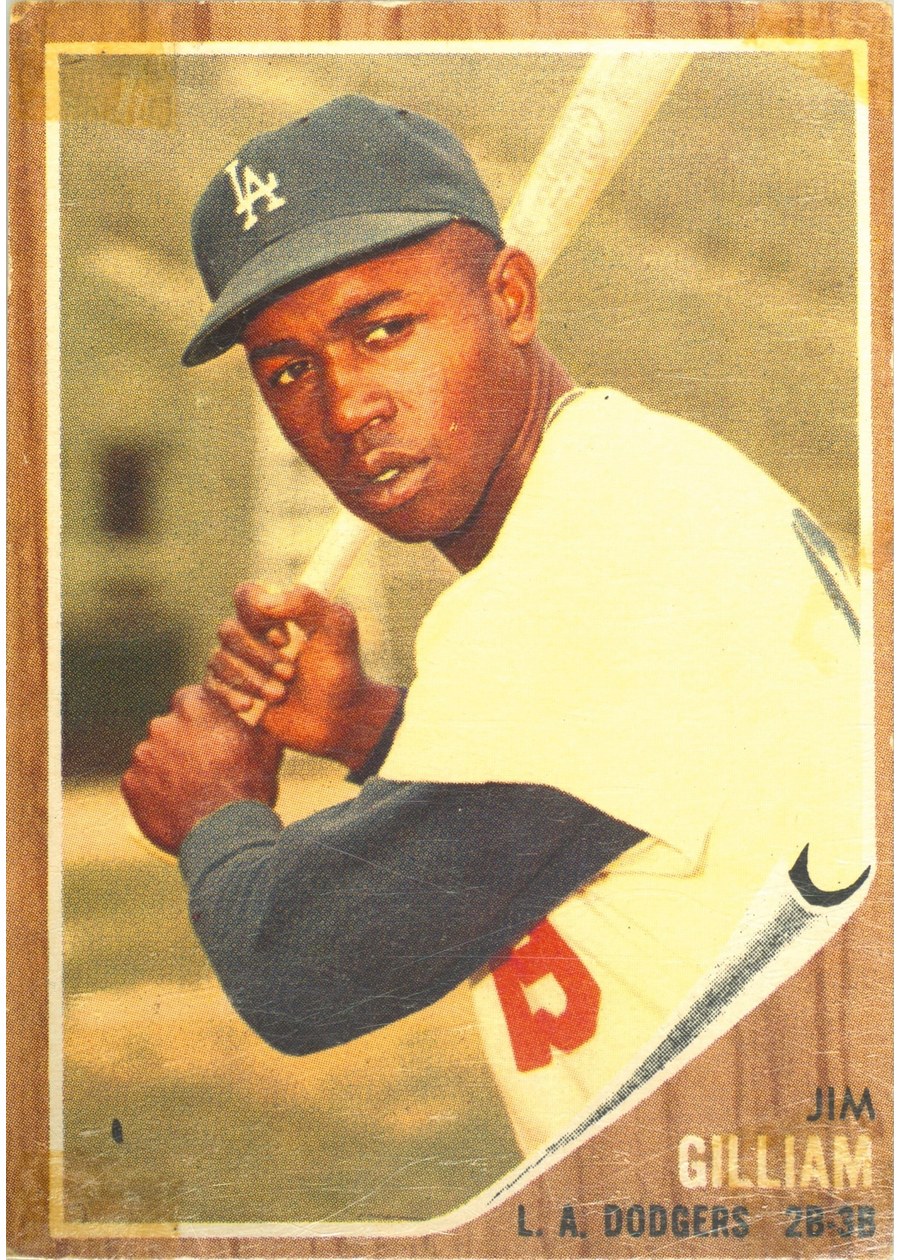 1962 Topps #486 Jim Gilliam, Los Angeles Dodgers