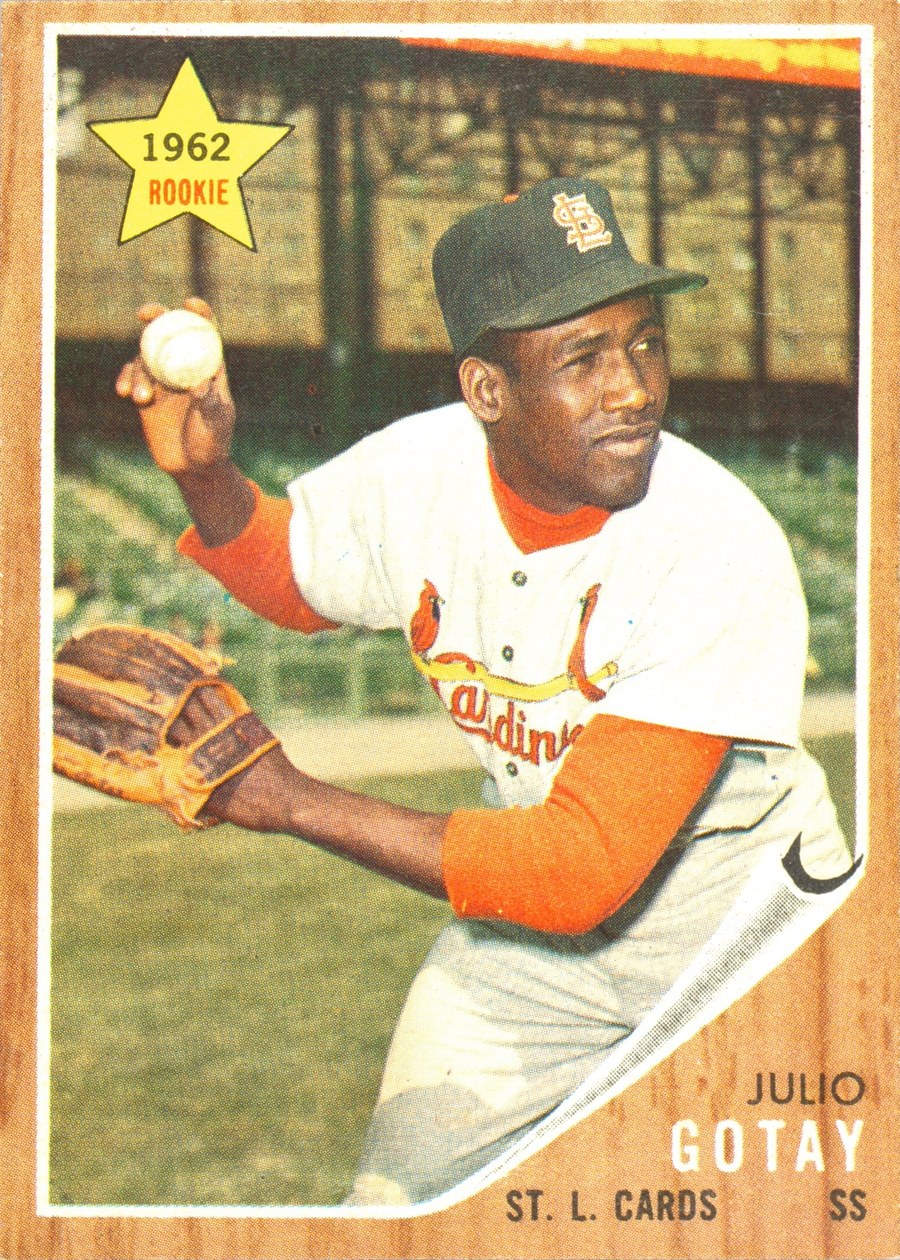 1962 Topps #489 Julio Gotay, St. Louis Cardinals