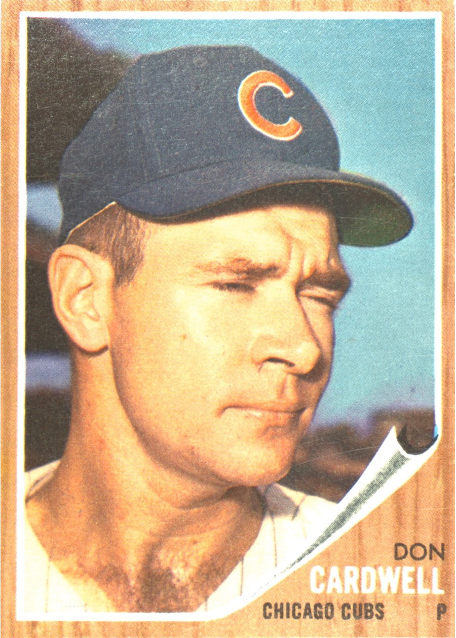 1962 Topps #495 Don Cardwell, Chicago Cubs