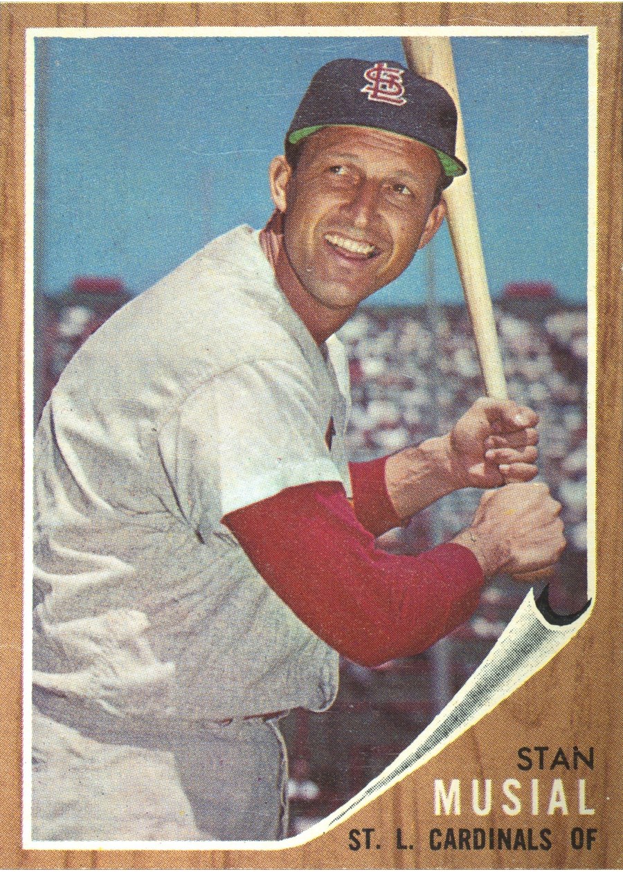 1962 Topps #50 Stan Musial, St. Louis Cardinals