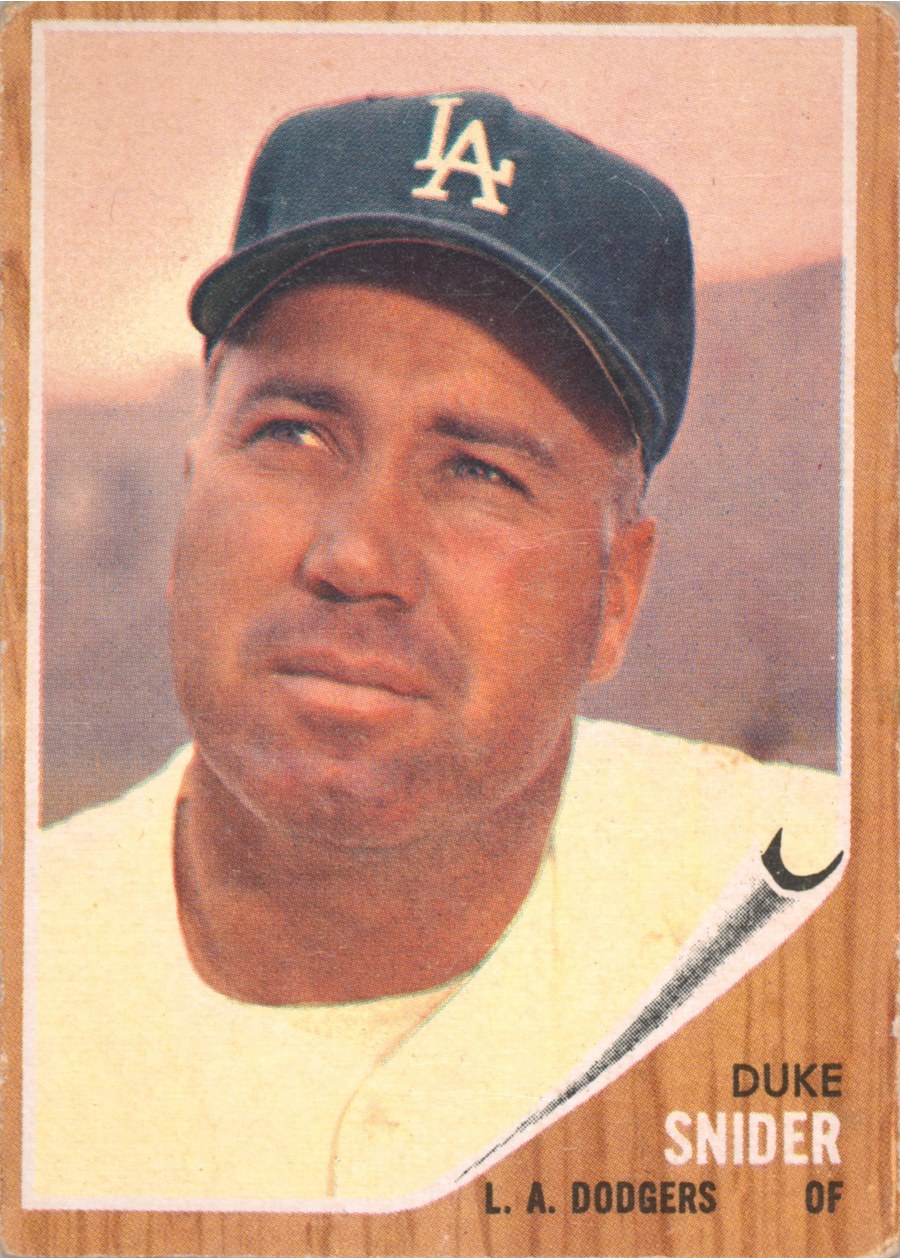 1962 Topps #500 Duke Snider, Los Angeles Dodgers