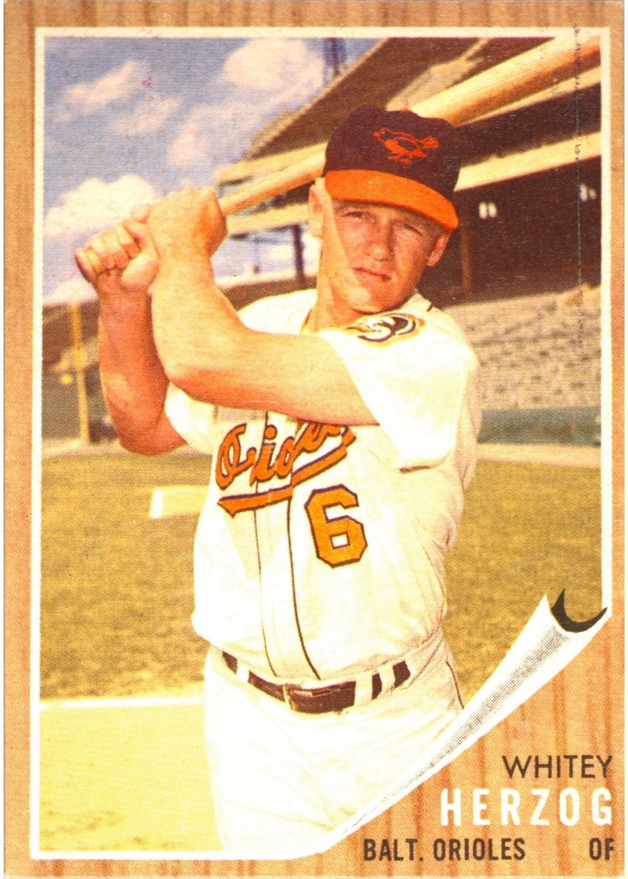 1962 Topps #513 Whitey Herzog, Baltimore Orioles