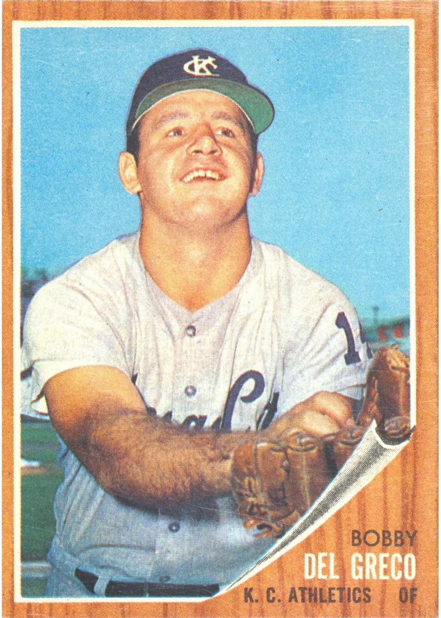 1962 Topps #548 Bobby Del Greco, Kansas City Athletics