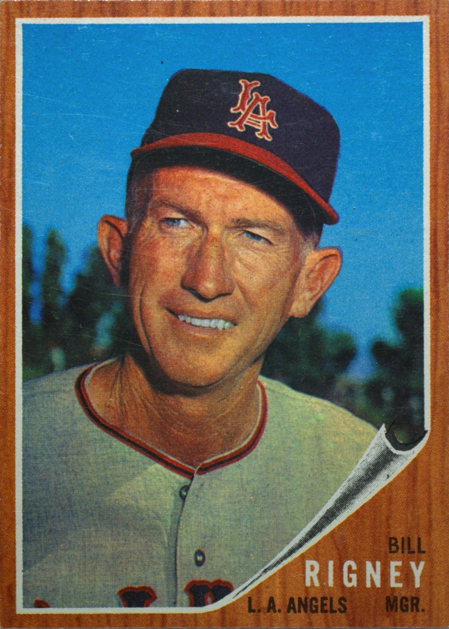 1962 Topps #549 Bill Rigney, Los Angeles Angels