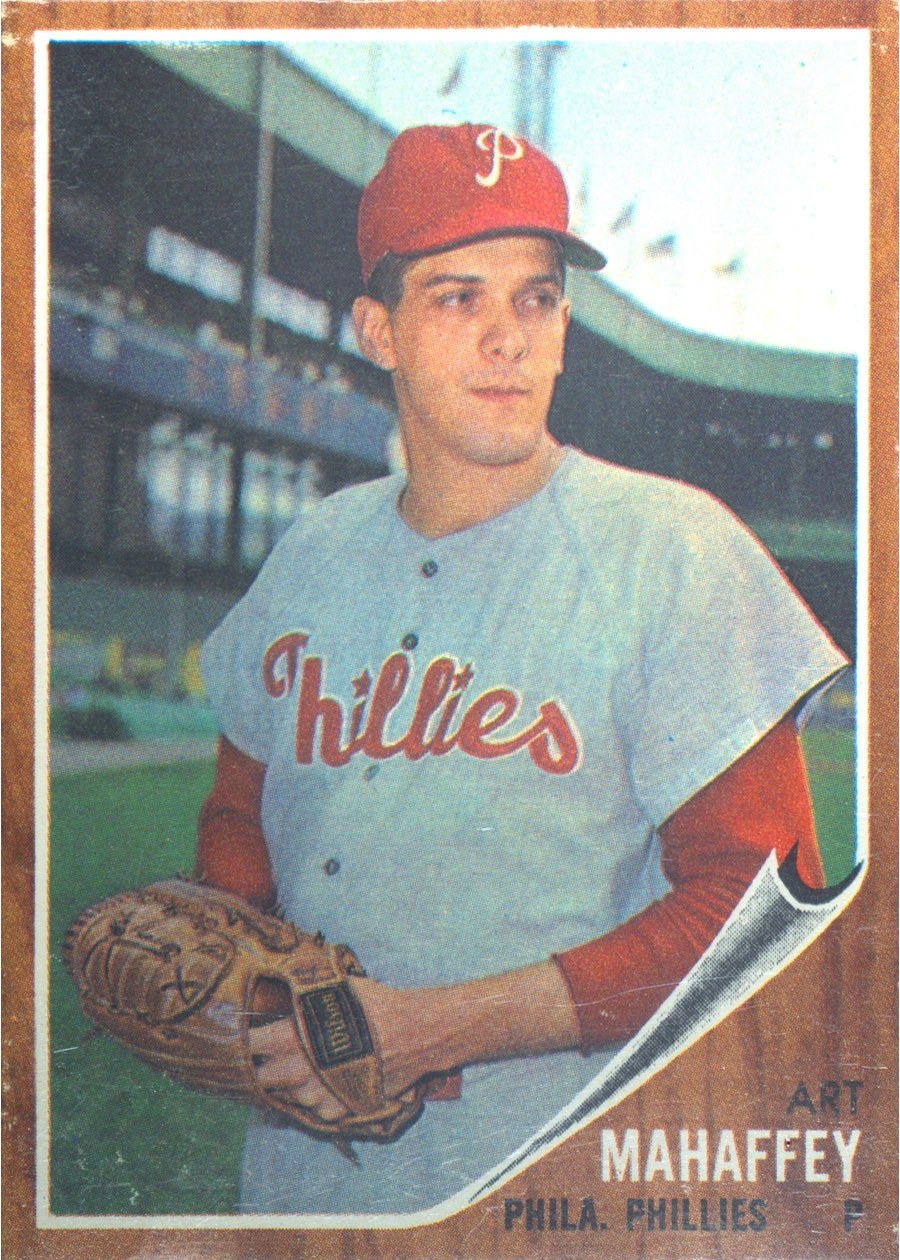 1962 Topps #550 Art Mahaffey, Philadelphia Phillies