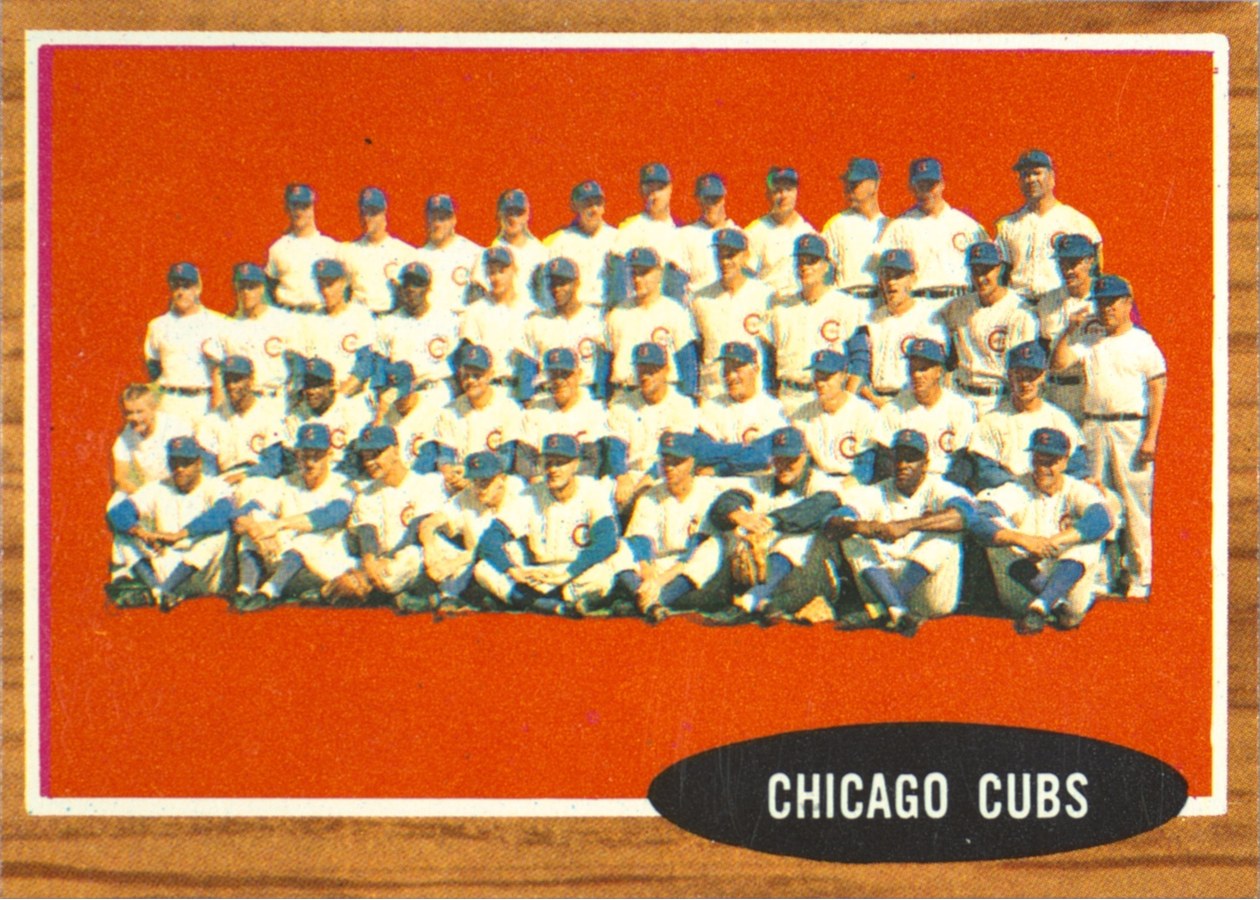 1962 Topps #552 Chicago Cubs Team