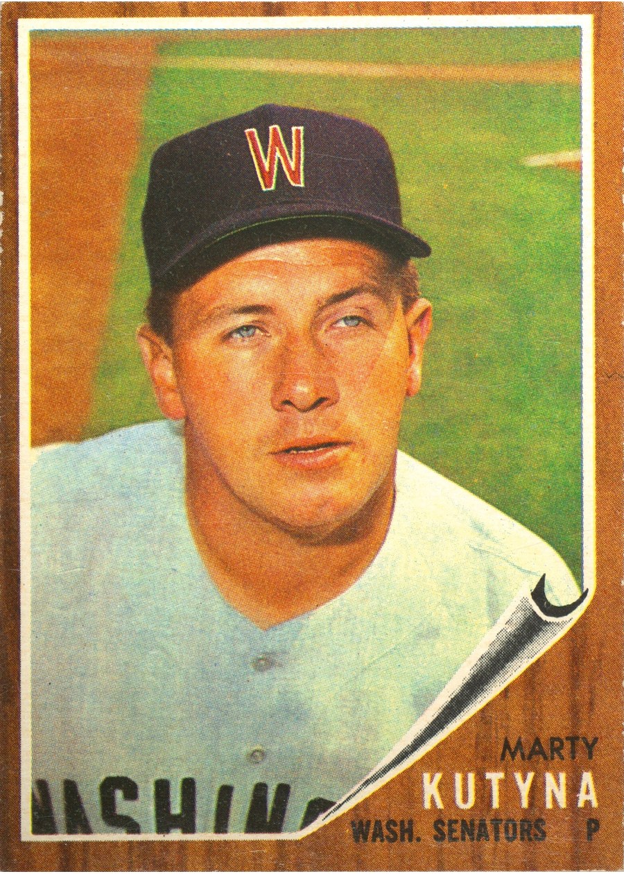 1962 Topps #566 Marty Kutyna, Washington Senators