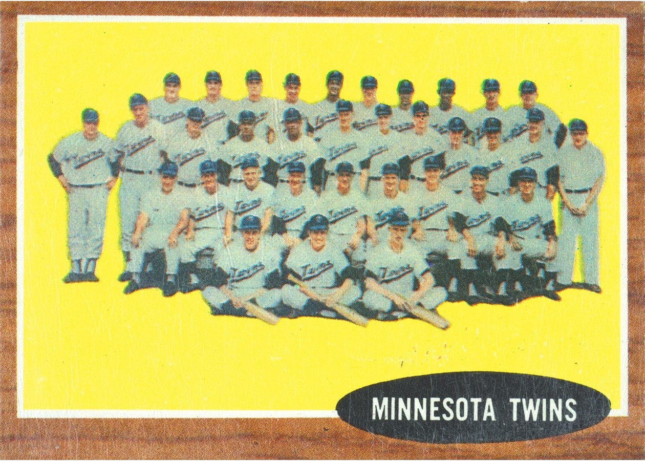 1962 Topps #584 Minnesota Twins Team