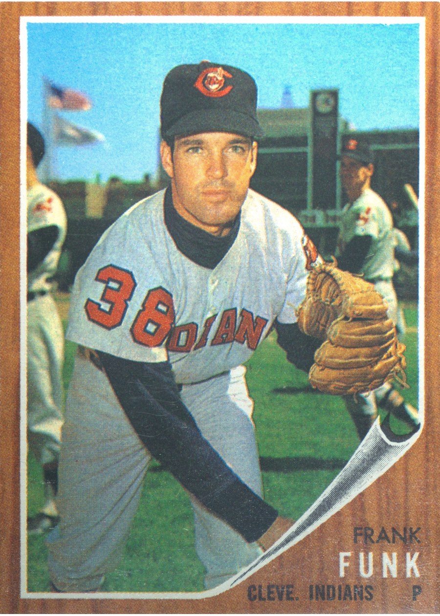 1962 Topps #587 Frank Funk, Cleveland Indians