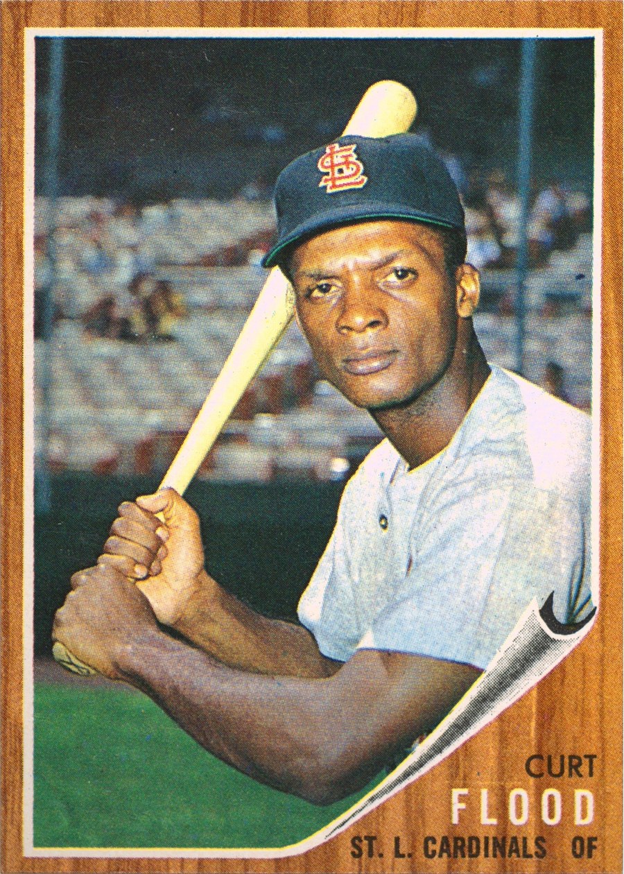 1962 Topps #590 Curt Flood, St. Louis Cardinals