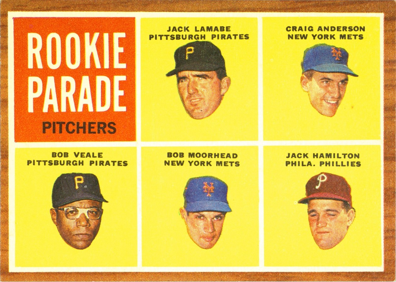 1962 Topps #593 Rookie Parade Pitchers