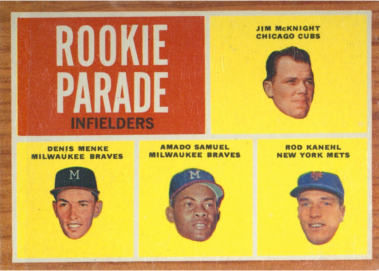 1962 Topps #597 Rookie Parade Infielders