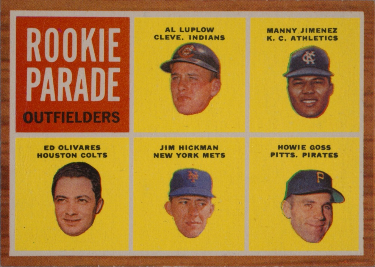 1962 Topps #598 Rookie Parade Outfielders