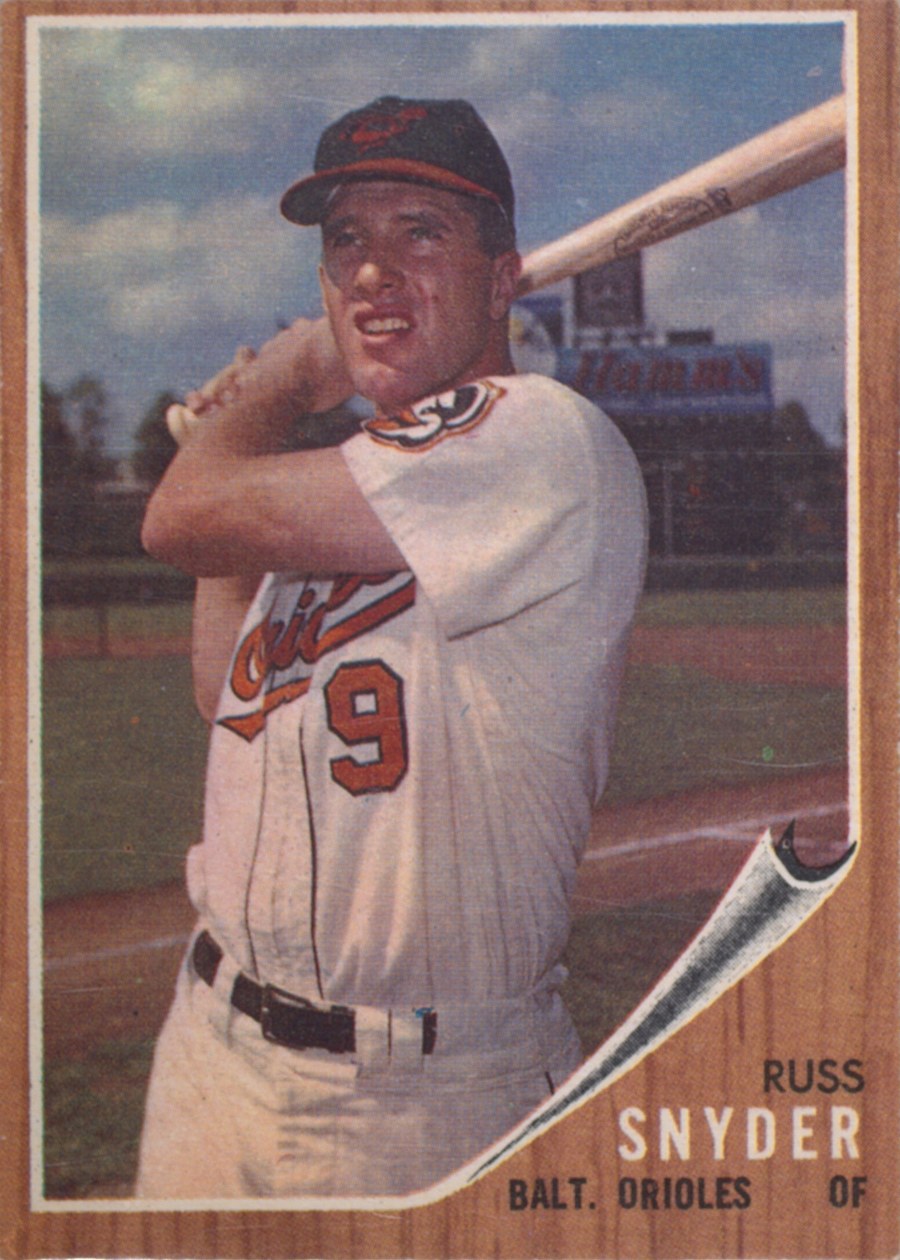 1962 Topps #64 Russ Snyder, Baltimore Orioles
