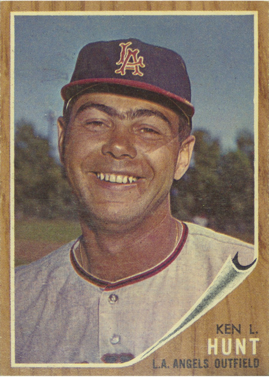 1962 Topps #68 Ken L. Hunt, Los Angeles Angels