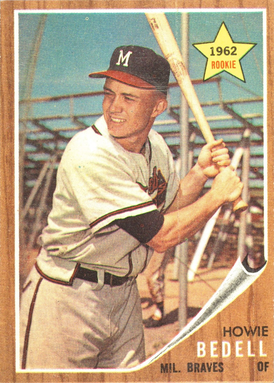 1962 Topps #76 Howie Bedell, Milwaukee Braves