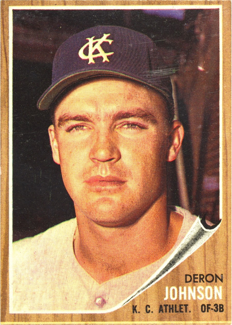 1962 Topps #82 Deron Johnson, Kansas City Athletics