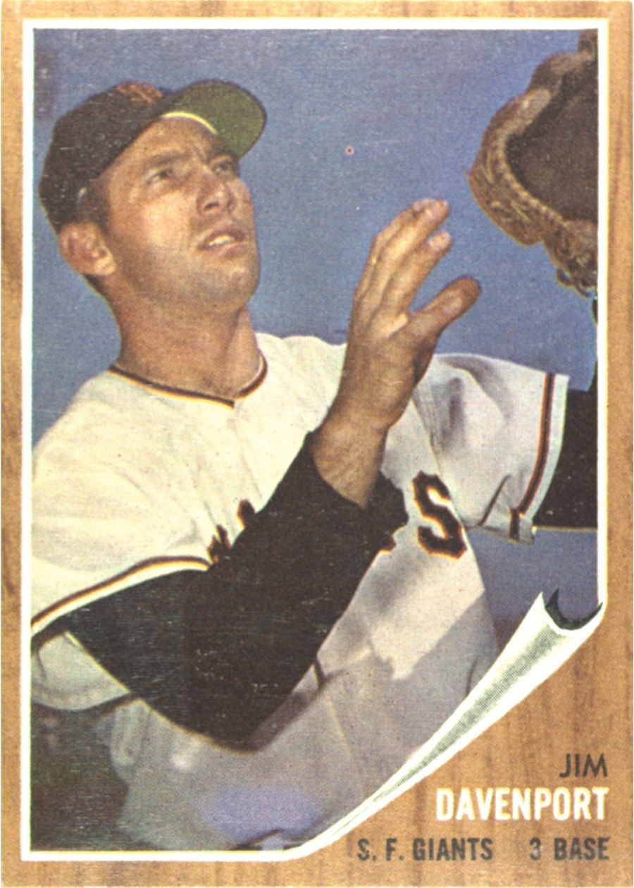 1962 Topps #9 Jim Davenport, San Francisco Giants