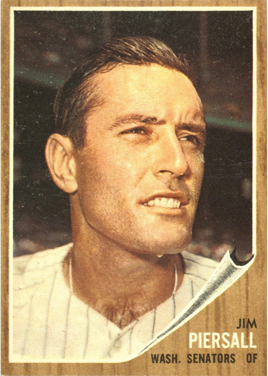 1962 Topps #90 Jim Piersall, Washington Senators