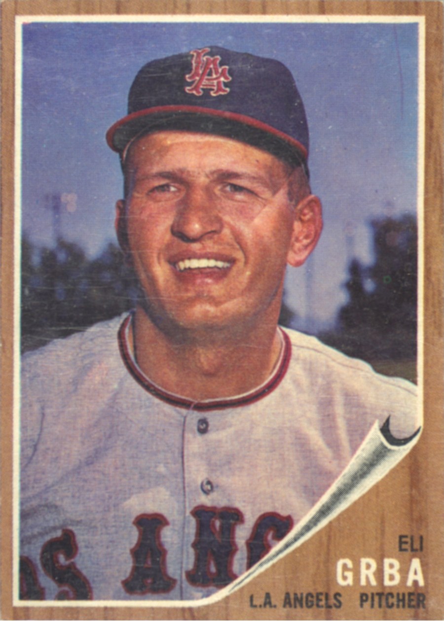 1962 Topps #96 Eli Grba, Los Angeles Angels
