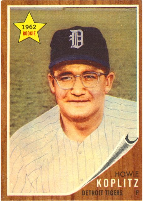 1962 Topps #114 Howie Koplitz - 114a - No Green Tint