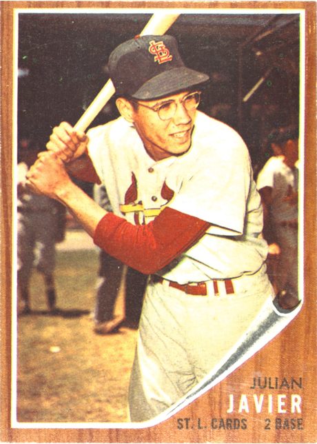 1962 Topps #118 Julian Javier - 118a - No Green Tint