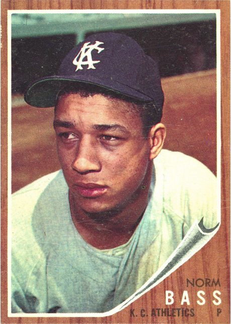 1962 Topps #122 Norm Bass - 122a - No Green Tint