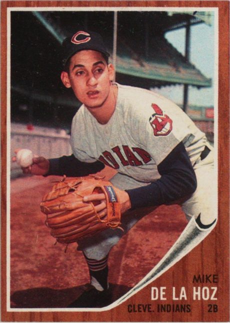 1962 Topps #123 Mike de la Hoz - 123a - No Green Tint