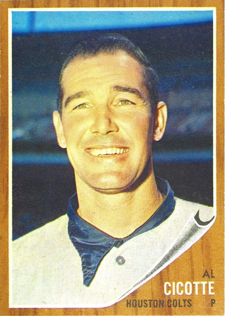 1962 Topps #126 Al Cicotte - 126a - No Green Tint