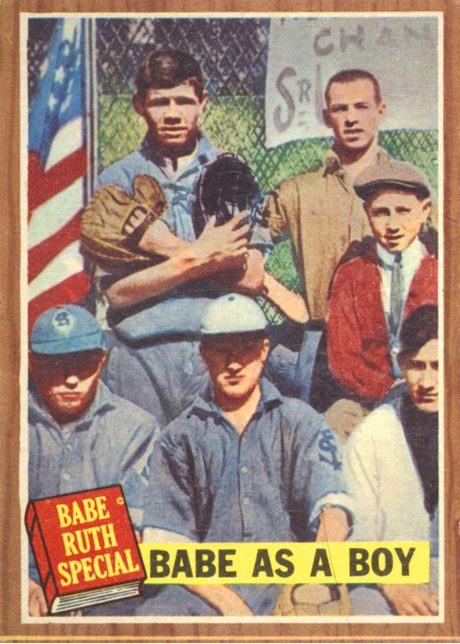 1962 Topps #135 Babe Ruth Special: Babe As A Boy - 135a - No Green Tint
