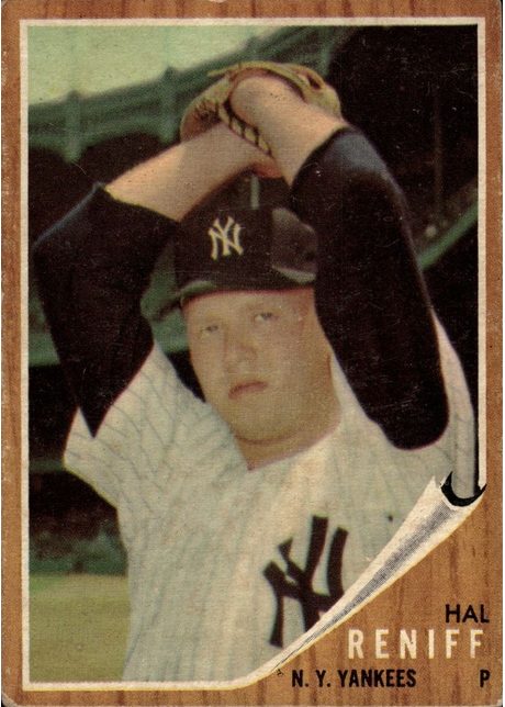 1962 Topps #139b Hal Reniff - 139ba - Hal Reniff (Pitching)