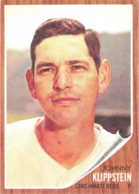 1962 Topps #151 Johnny Klippstein - 151a - No Green Tint
