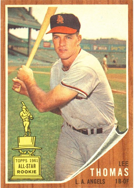 1962 Topps #154 Lee Thomas - 154a - No Green Tint