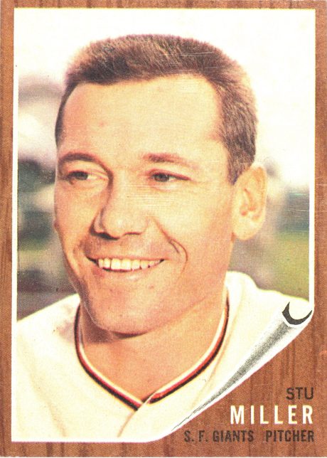 1962 Topps #155 Stu Miller - 155a - No Green Tint