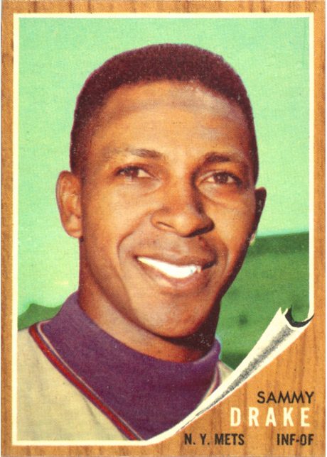 1962 Topps #162 Sammy Drake - 162a - No Green Tint