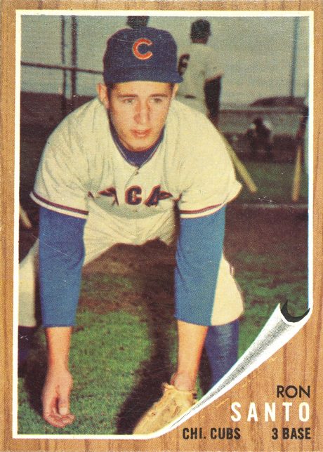 1962 Topps #170 Ron Santo - 170a - No Green Tint