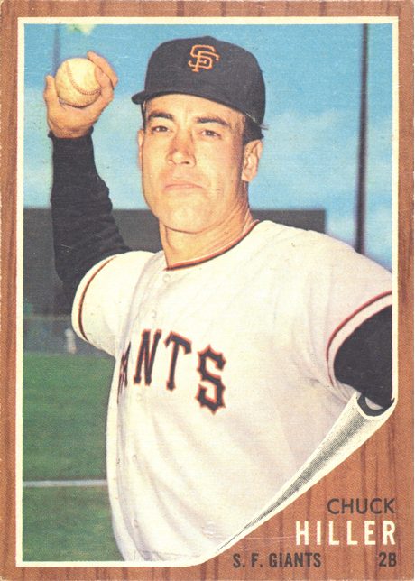 1962 Topps #188 Chuck Hiller - 188a - No Green Tint