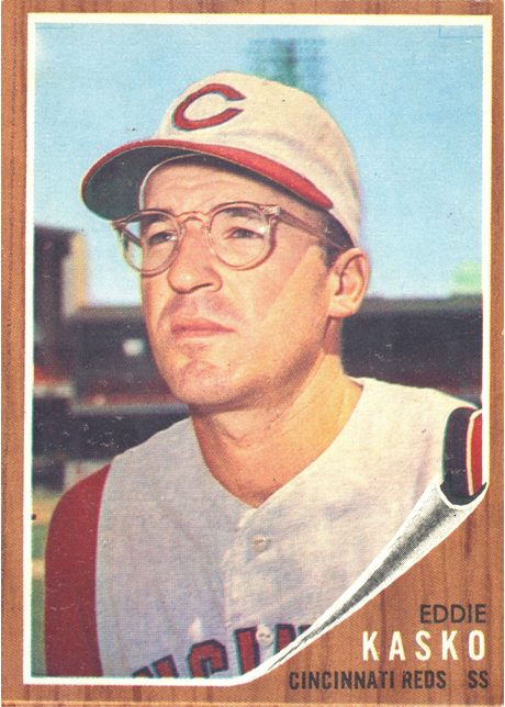 1962 Topps #193 Eddie Kasko - 193a - No Green Tint