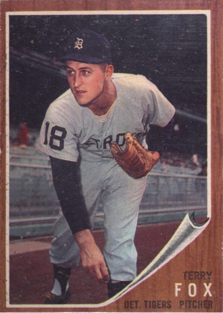 1962 Topps #196 Terry Fox - 196a - No Green Tint