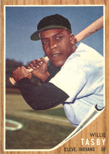 1962 Topps #462 Willie Tasby - 462a - Plain Cap