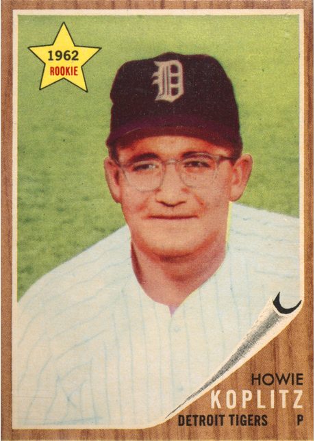1962 Topps #114 Howie Koplitz - 114b - Green Tint